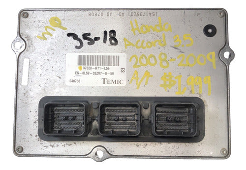 Computadora Honda Accord 3.5l A/t 08-09 37820-r71-l59