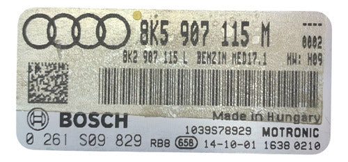 Computadora Audi A4 2.0l 2015 8k5 907 115 M