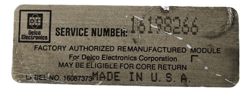 Pcm Computadora Oldsmobile Cultas 3.3l 89-93 16198266