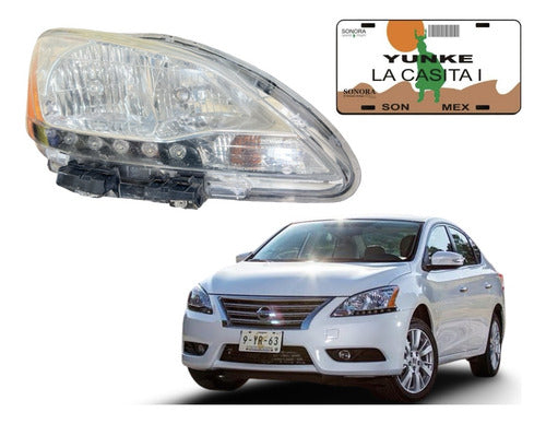 Faro Rh Original Nissan Sentra 2013-2015 Derecho