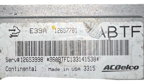 Computadora Chevrolet Equinox 2.4l 2014 12657781 (abtf)