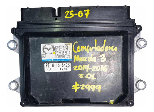 Computadora Mazda 3 2.0l 14-16 Pe19 18 881a