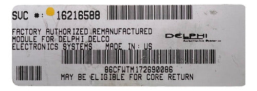 Computadora Chevrolet 3500 6.5l 96-02 16216588