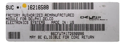 Pcm Computadora Chevrolet 3500 6.5l 1996-2002 16216588