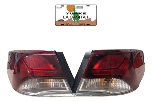 Calavera Par Hyundai Sonata 18-19 92402-c2 Ambos Lados Rojo