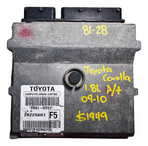 Computadora Toyota Corolla 1.8l A/t 2009-10 89661-02f51 (f5)