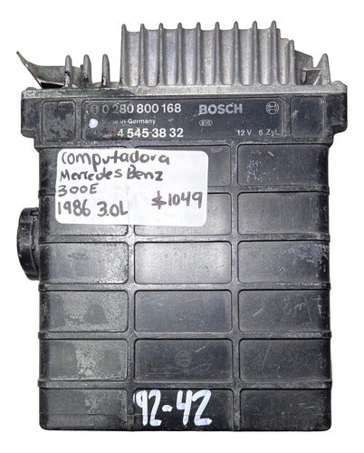 Computadora Mercedes Benz 300e 3.0l 1986 004 545 38 32