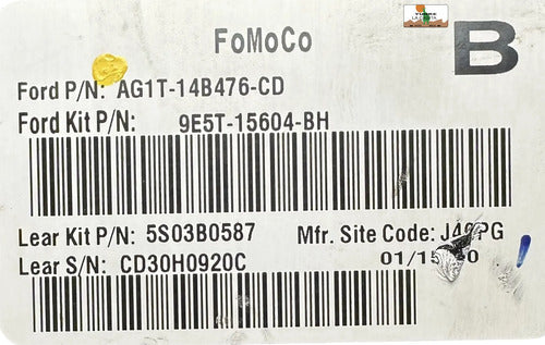 Caja De Fusibles Bcm Ford Fusion 2.5l 10-12 Ag1t-14b476-cd