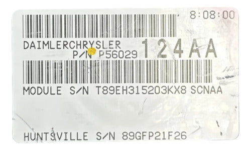 Pcm Computadora Dodge Durango 4.7l A/t 2003 P56029124aa