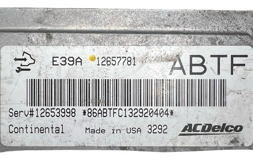 Pcm Computadora Buick Verano 2.0l 2014 12657781 Abtf P1