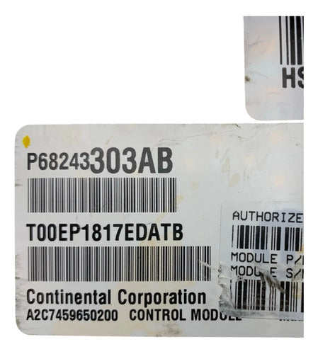 Pcm Computadora Dodge Ram 1500 5.7l 2017 P68243303ab