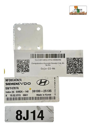 Computadora Hyundai Sonata 2.4l 06-08 39100-25135 P4