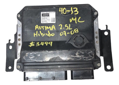 Pcm Computadora Nissan Altima Híbrido 2.5l 07-08 89981-33022