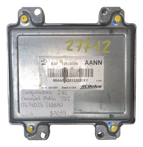 Computadora Chevrolet Malibu 2012 12638026 (aann)