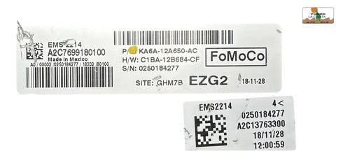 Pcm  Ford Fiesta 1.6l 2019 Ka6a-12a650-ac