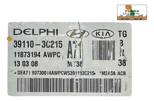 Pcm Computadora Hyundai Azera 3.8l A/t 06-10 39110-3c215