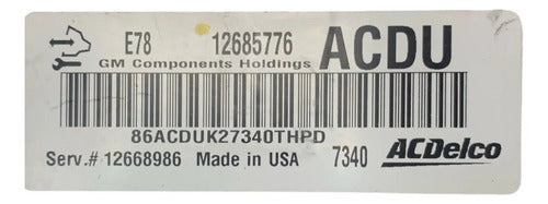 Pcm Computadora Buick Encore 1.4l 2018 12685776 (acdu)