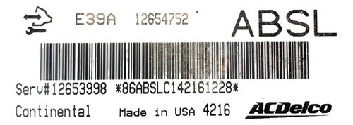Computadora Chevrolet Impala 3.6l A/t 13-15 12654752 (absl)