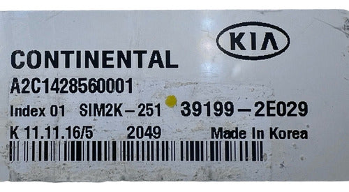 Computadora Kia Forte 2.0l A/t 17-18 39199-2e029