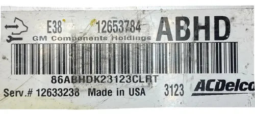 Pcm Computadora Gmc Yukon Xl 5.3l 10-14 12653784 (abhd)