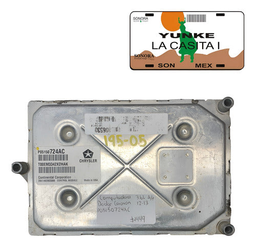 Computadora Dodge Caravan A/t 3.6 L 12-13 P05150724ac