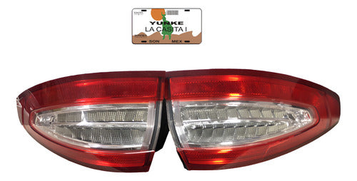 Calavera Par Ford Fusion 13-16 Ds73-13405-am Ambos Lados Rojo