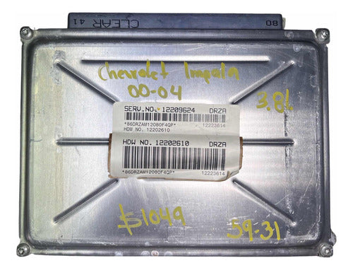 Computadora Chevrolet Impala 3.8l 00-04 12209624 (drza)