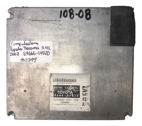 Computadora Toyota Tacoma 3.4l 2002 89666-04020