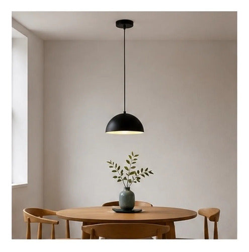 Lampara Colgante Moderna Color Negro Negro