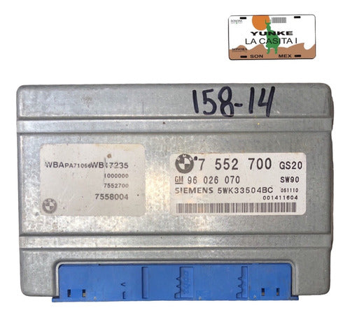 Módulo Tcm Bmw X5 3.0l 04-06 7 552 700