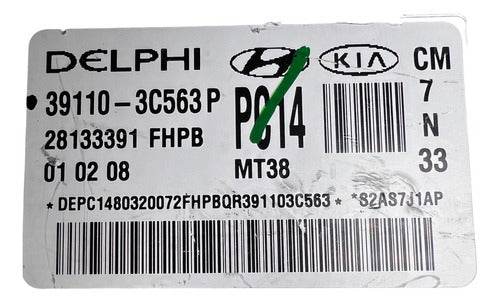 Computadora Hyundai Santa Fe 3.3l 07-09 39110-3c563p