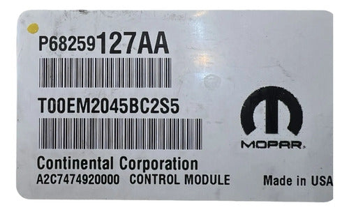 Pcm Computadora Dodge Journey 2.4l A/t 16-18 P68259127aa