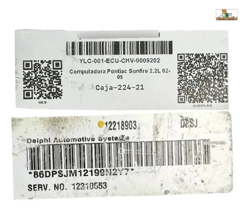 Computadora Pontiac Sunfire 2.2l 02-05 12218903 (dpsj)