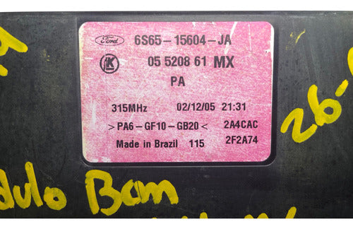 Módulo Bcm Ford Fiesta 1.6l M/t 06-08 6s65-15604-ja