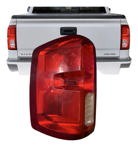 Calavera Lh Chevrolet Silverado 1500 2016-2018 Izquierdo/conductor Rojo