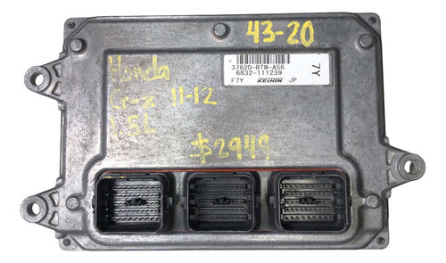 Computadora Honda Cr-z 1.5l 2011-2012    37820-rtw-a56 (7y)