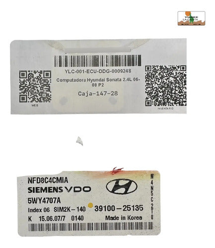 Computadora Hyundai Sonata 2.4l 06-08 39100-25135 P2