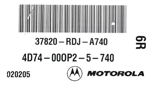 Pcm Computadora Acura Mdx 3.5l 05-06 37820-rdj-a740 (6r)