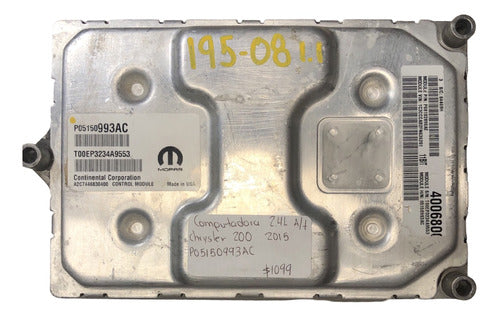 Computadora Chrysler 200 2.4l A/t 2015 P05150993ac