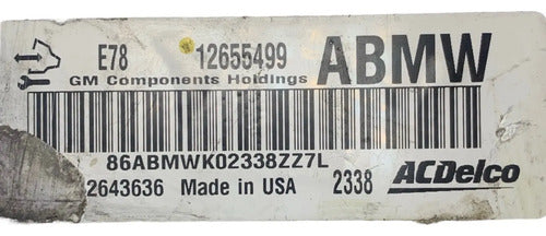 Pcm Computadora Chevrolet Cruze 1.8l 2013 12655499 (abmw)