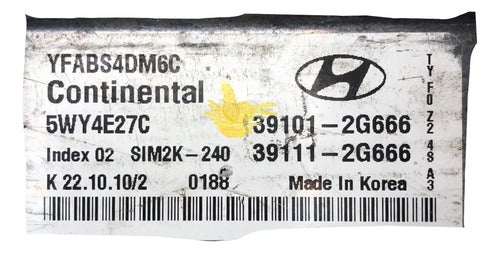 Pcm Computadora Hyundai Sonata 2.4l 11-14 39101-2g666 P2