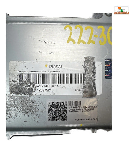 Pcm Computadora Chevrolet Trailblazer 4.2l 2006
