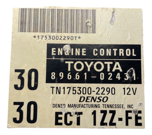 Computadora Toyota Corolla 1998-1999 1.8l A/t    89661-02431