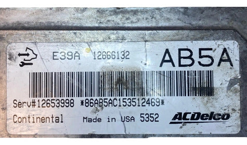 Pcm Computadora Buick Regal 2.0l 13-16 12666132 (ab5a)