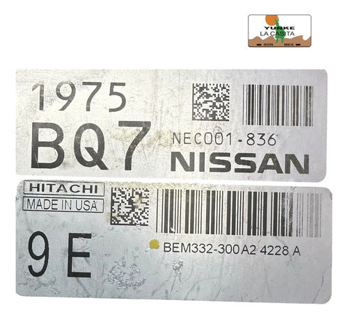 Pcm Computadora Nissan Versa 1.6l 2014 Bem332-300 A2 (9e) P2
