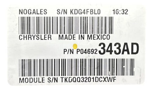 Caja De Fusibles Dodge Avenger 2011-2014 P04692346ad