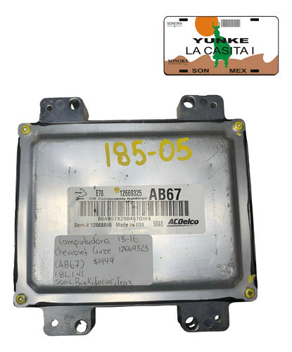 Computadora Chevrolet Cruze 2015-2016 12669325 (ab67)