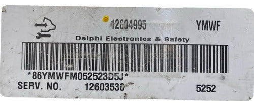 Pcm Computadora Chevrolet Impala 3.5l 06 12604995 (ymwf) P2