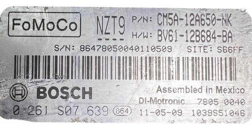 Computador Ford Focus 2.0l 2012 Cm5a-12a650-nk