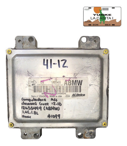 Computadora Chevrolet Cruze A/t 12-16 12655499 (abmw)
